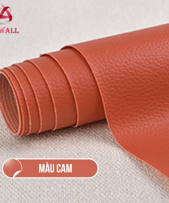 MÀU CAM - Miếng dán da pu tự dính