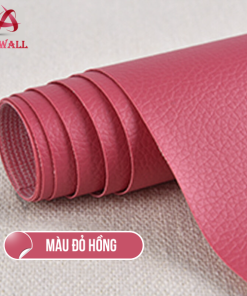 MÀU ĐỎ HỒNG - Miếng dán da pu tự dính