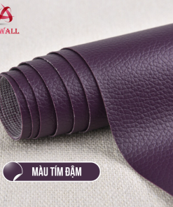 MÀU TÍM ĐẬM - Miếng dán da pu tự dính